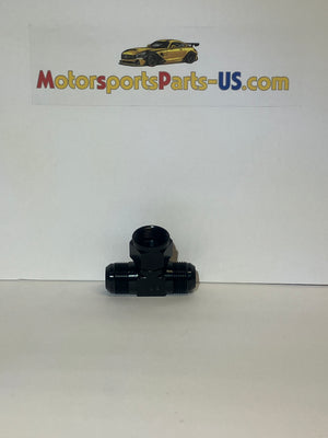 Fragola Performance Systems -16 AN Tee Adapter Fitting with a Female Swivel on the Side (Part #498208-BL